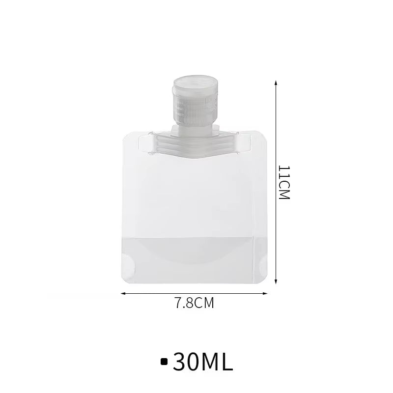 30/50/100Ml Refillable Packaging Bags Travel Essentials Lotion Cosmetics Shampoo Shower Gel Portable Bags Makeup Fluid Bottles