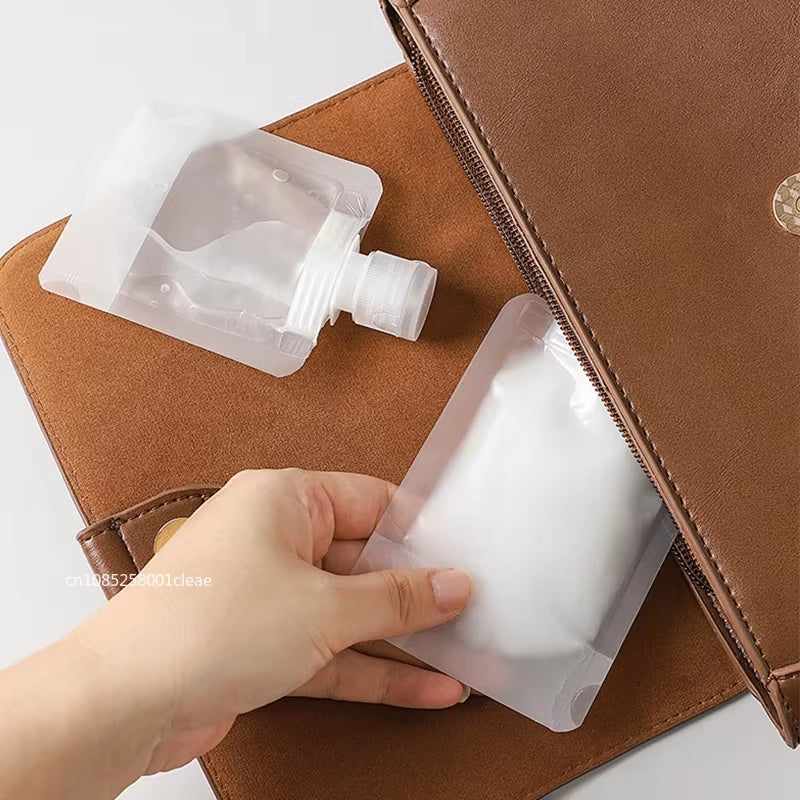 30/50/100Ml Refillable Packaging Bags Travel Essentials Lotion Cosmetics Shampoo Shower Gel Portable Bags Makeup Fluid Bottles