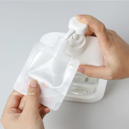 30/50/100Ml Refillable Packaging Bags Travel Essentials Lotion Cosmetics Shampoo Shower Gel Portable Bags Makeup Fluid Bottles