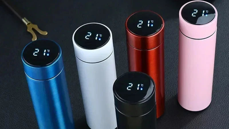 500Ml Stainless Steel Thermos Bottle with Digital Temperature Display LED Intelligent Temperature Measurement Cup Vacuum Flask