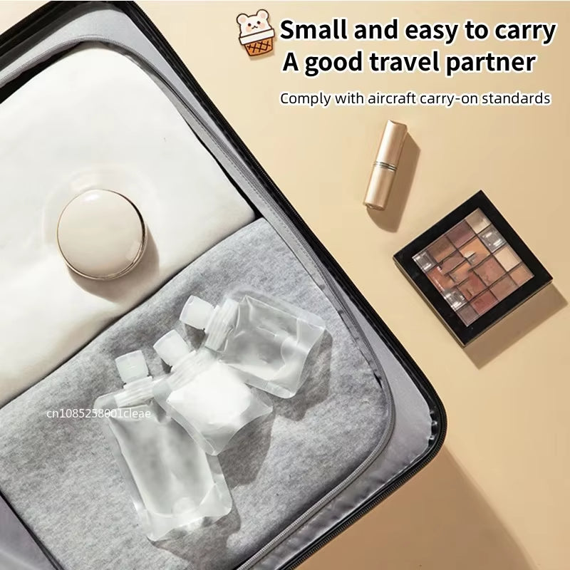 30/50/100Ml Refillable Packaging Bags Travel Essentials Lotion Cosmetics Shampoo Shower Gel Portable Bags Makeup Fluid Bottles