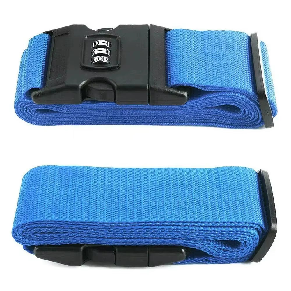 One Word Adjustable Suitcase Combination Lock Bundled Luggage Strap Travel Trolley Case Bundled Luggage Strap